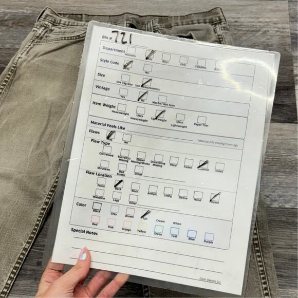 Levis 511 Black Tab Faded Light Wash Muted Tan Mens 32x30 Slim Fit Denim Jeans - Picture 7 of 13